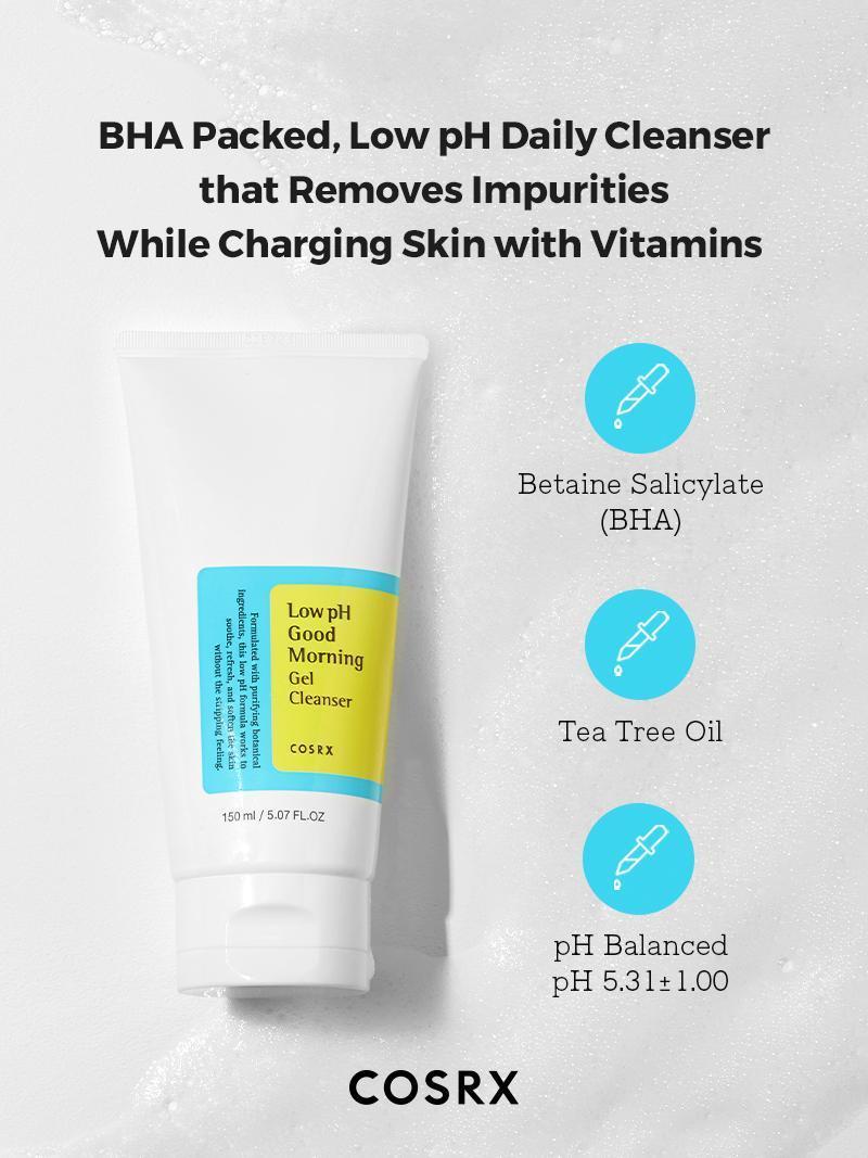 COSRX - Low pH Good Morning Gel Cleanser | MazenOnline
