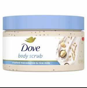 DOVE - Crushed Macadamia & Rice Milk Body Scrub 100ml | MazenOnline