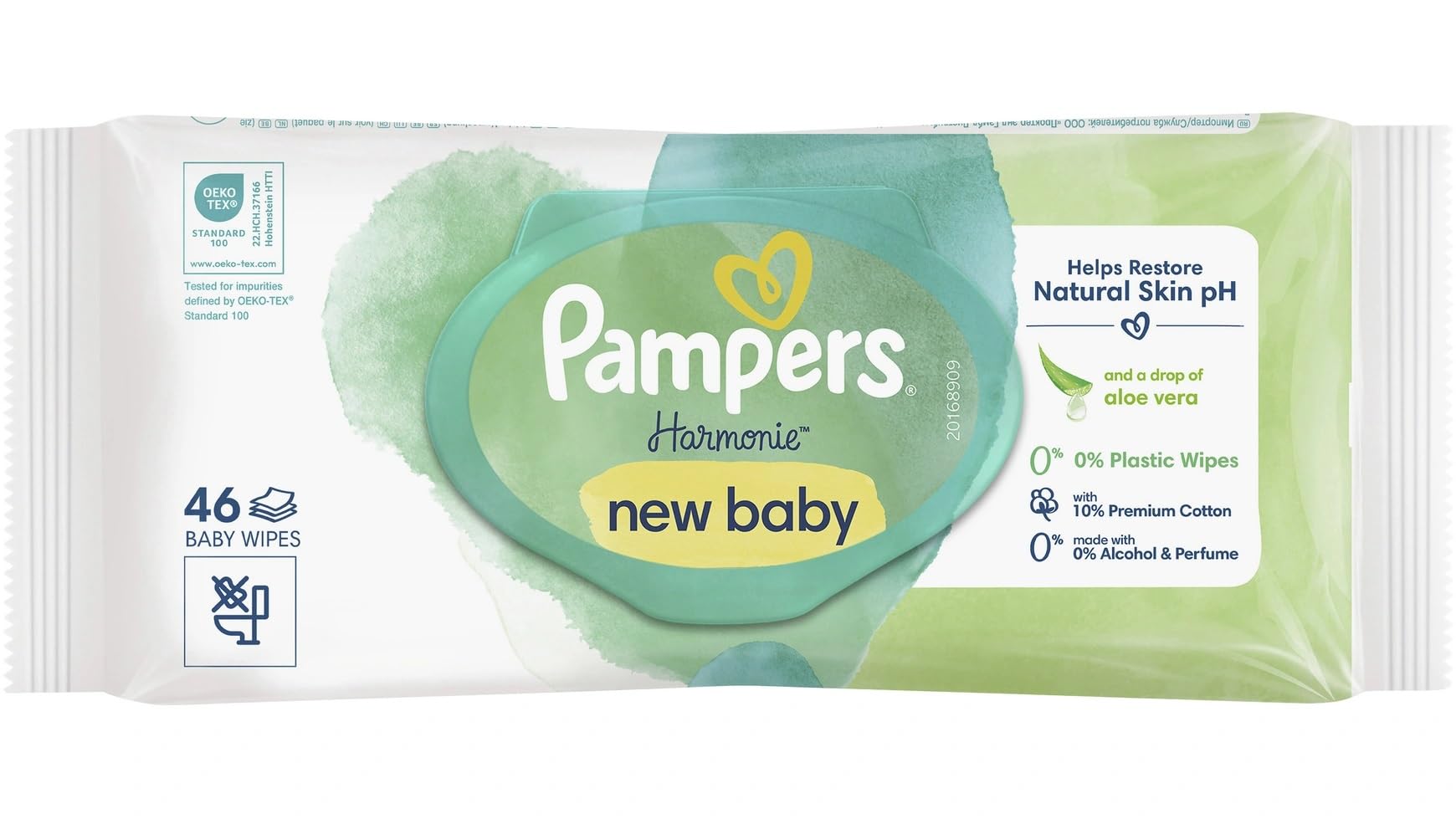 Pampers - Harmonie New Baby Plastic Free Baby Wipes | MazenOnline Main image