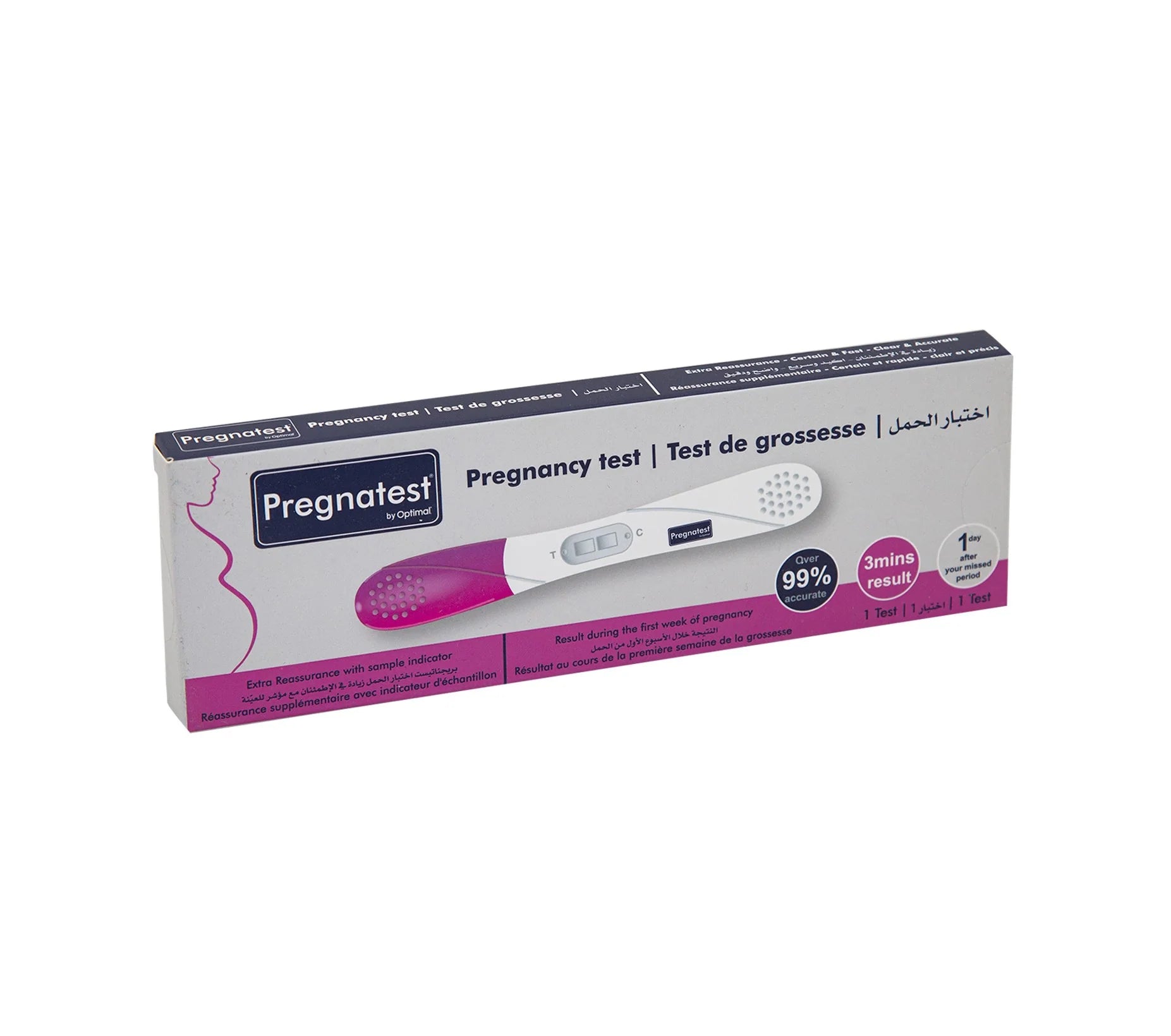 OPTIMAL - Pregnatest Pregnancy Test - 1 Day | MazenOnline