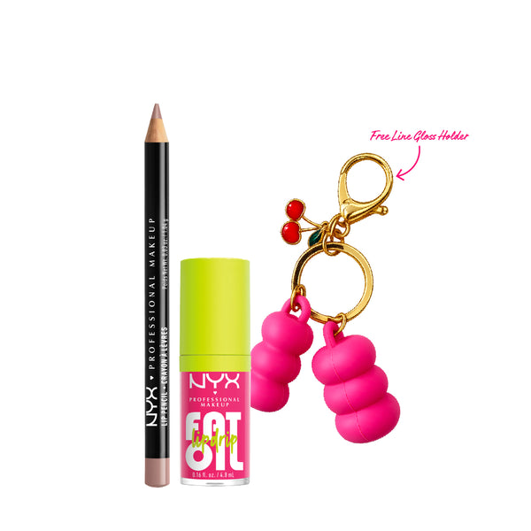 Fat Oil Lip Drip, Moisturizing + Slim Lip Liner Pencil + Gift