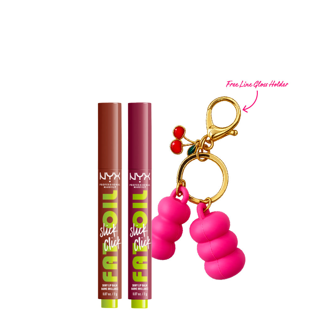 2 * Fat Oil Slick Click Shiny Lip Balm + Gift