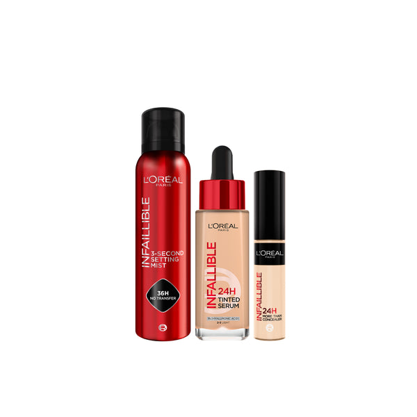 Tinted Serum + Setting Spray + Concealer