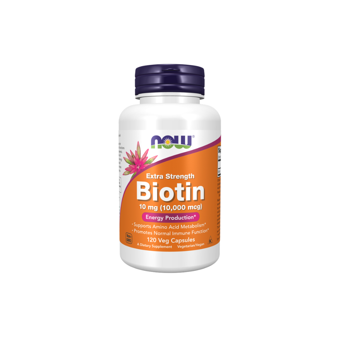 Biotin 10 mg (10,000 mcg), Extra Strength Veg Capsules