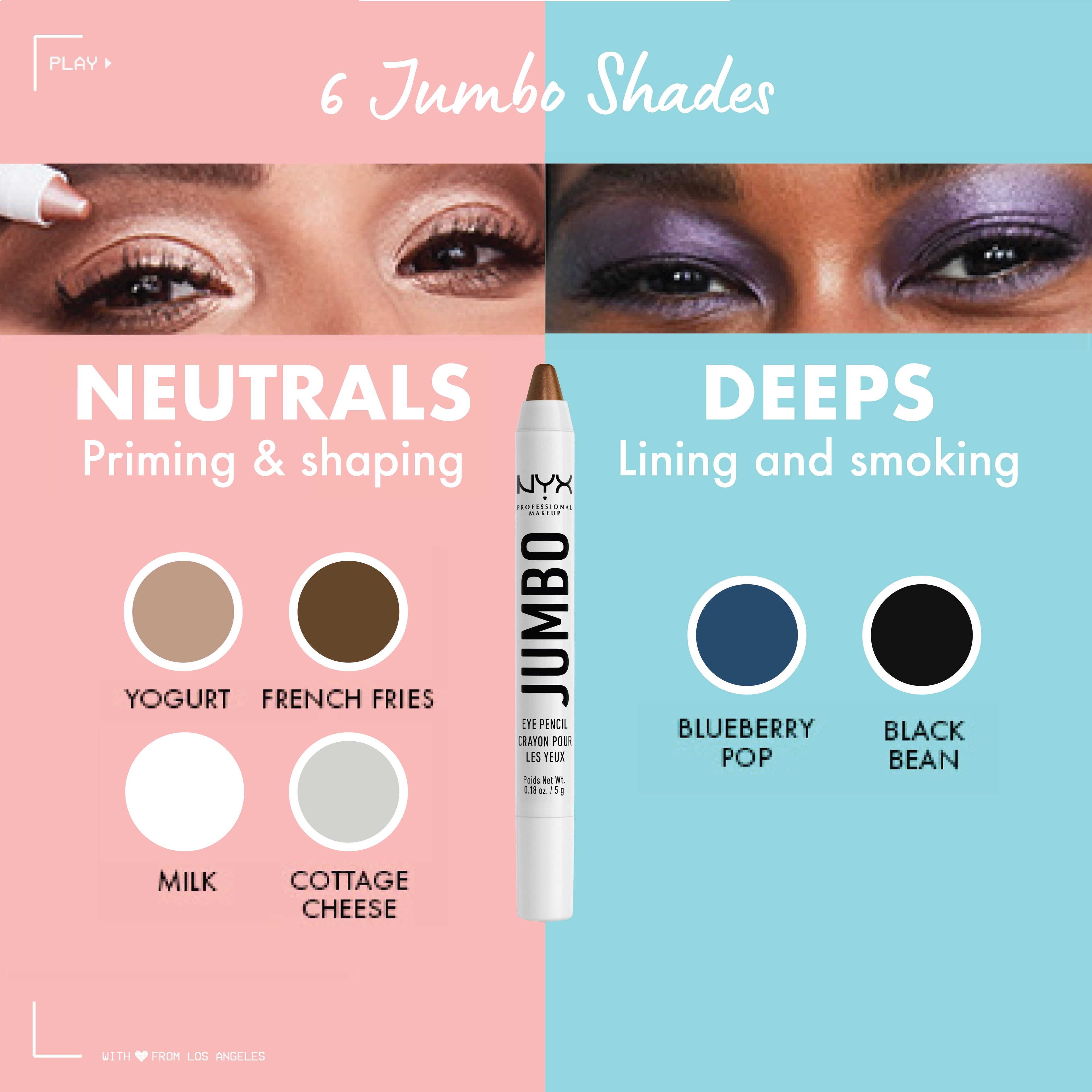 NYX Professional Makeup - Jumbo Eye Pencil, Eyeshadow & Eyeliner Pencil | MazenOnline