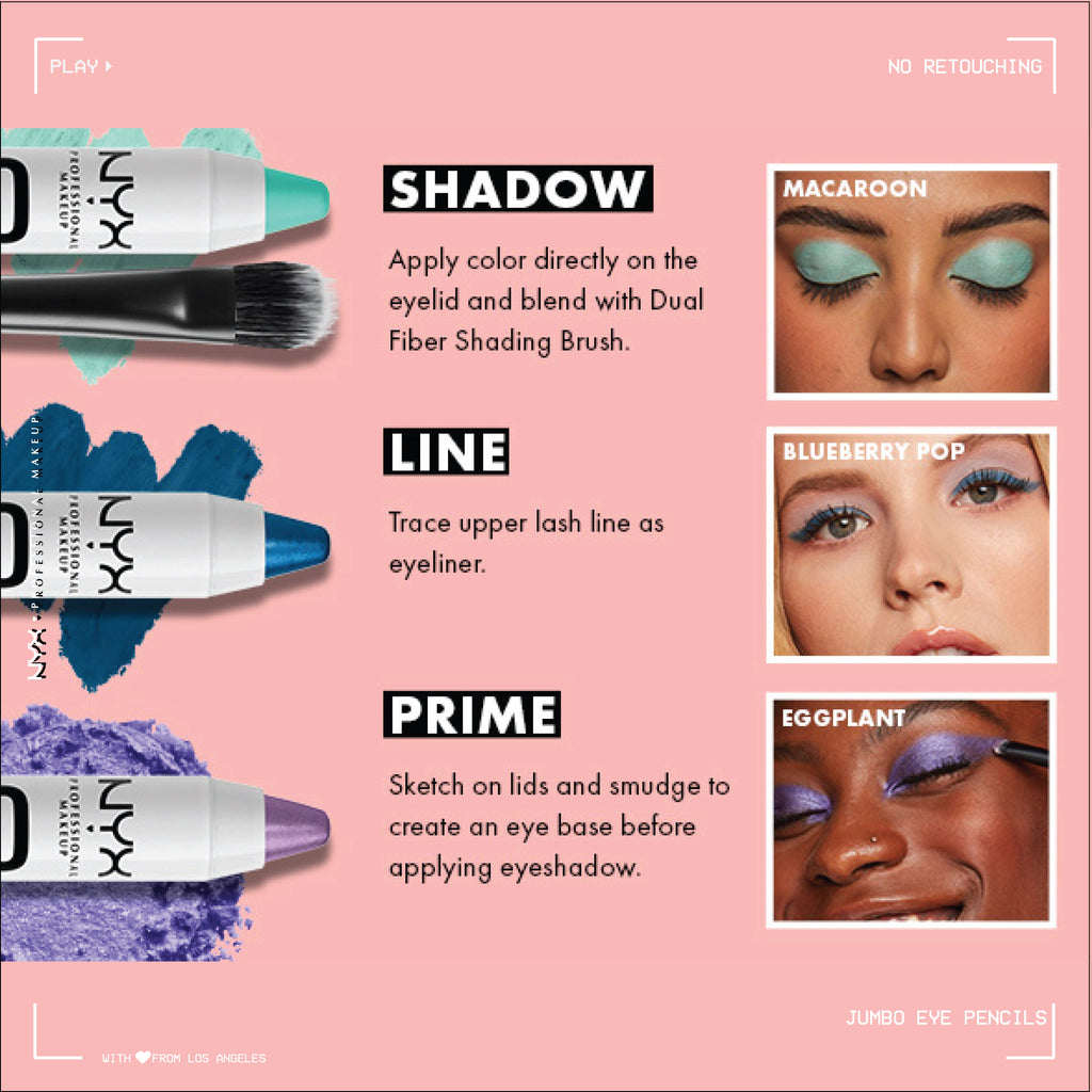 NYX Professional Makeup - Jumbo Eye Pencil, Eyeshadow & Eyeliner Pencil | MazenOnline