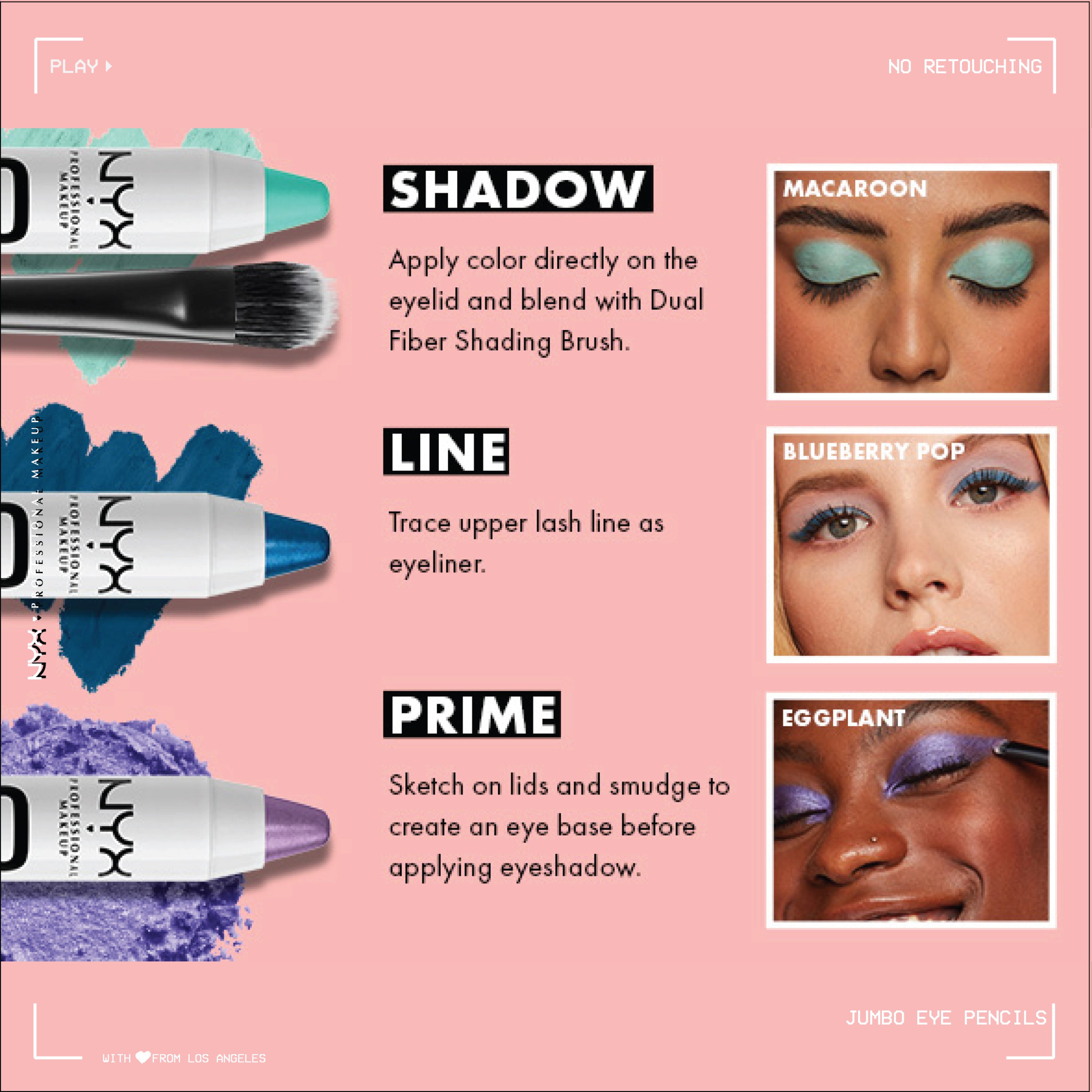 NYX Professional Makeup - Jumbo Eye Pencil, Eyeshadow & Eyeliner Pencil | MazenOnline