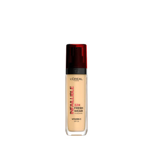 L'Oréal Paris - L’Oréal Paris Makeup Infaillible 32H Freshwear Liquid Foundation, Vitamin C,  SPF25L’Oréal Paris Makeup Infaillible 32H Freshwear Liquid Foundation, Vitamin C,  SPF25 - 250 Sable Eclat/R | MazenOnline