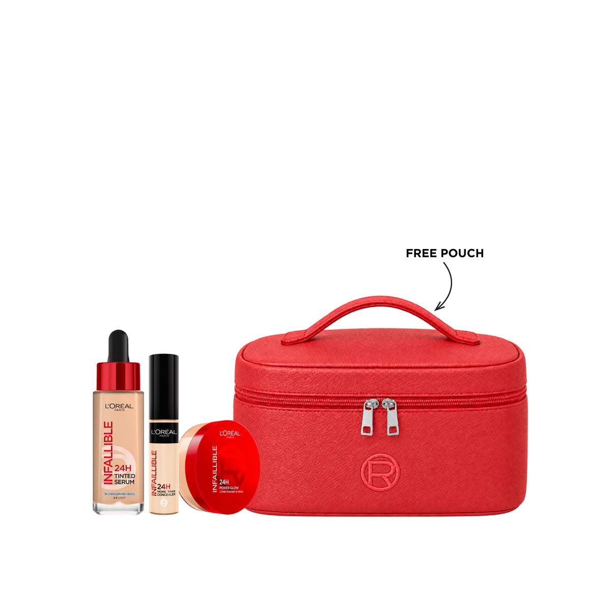 Tinted Serum + Concealer + Loose Powder