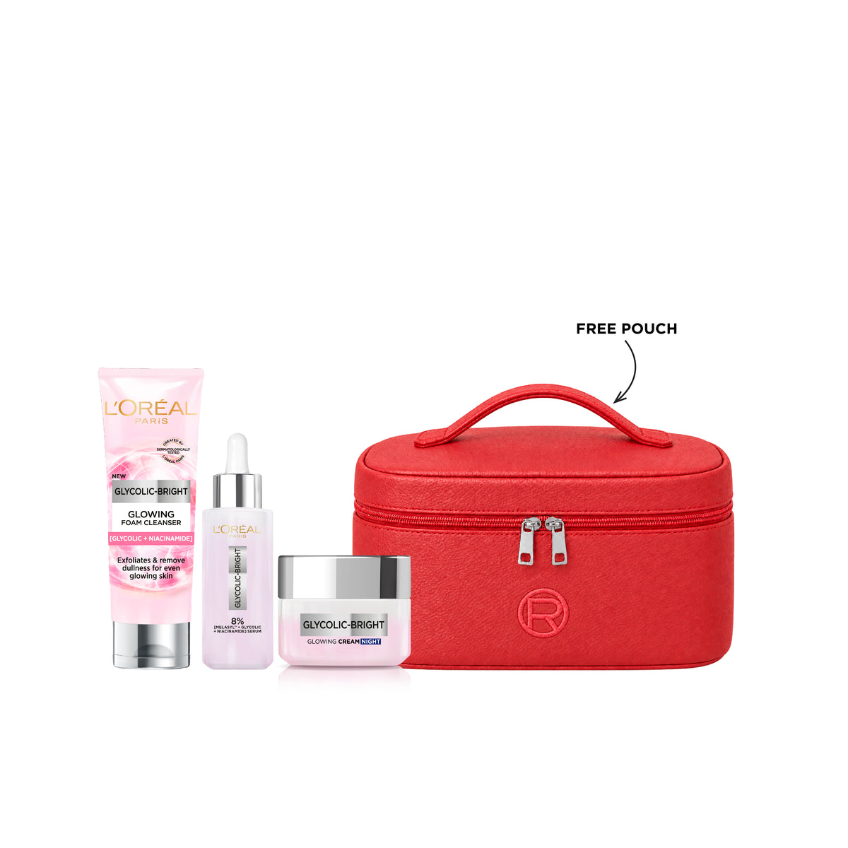 Glycolic Bright Wash + Melasyl Serum + Night Cream