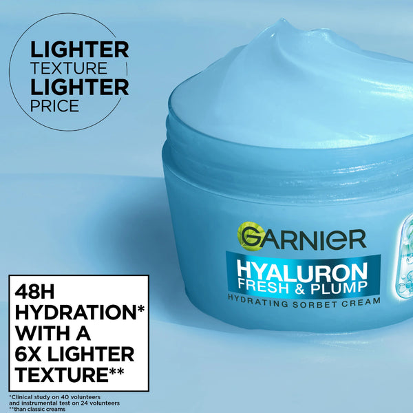 Hyaluron Fresh & Plump Cream - Hydration, 48H Oil Free - 4% [Hyaluronic Acid + Niacinamide] - Cruelty Free International & Vegan