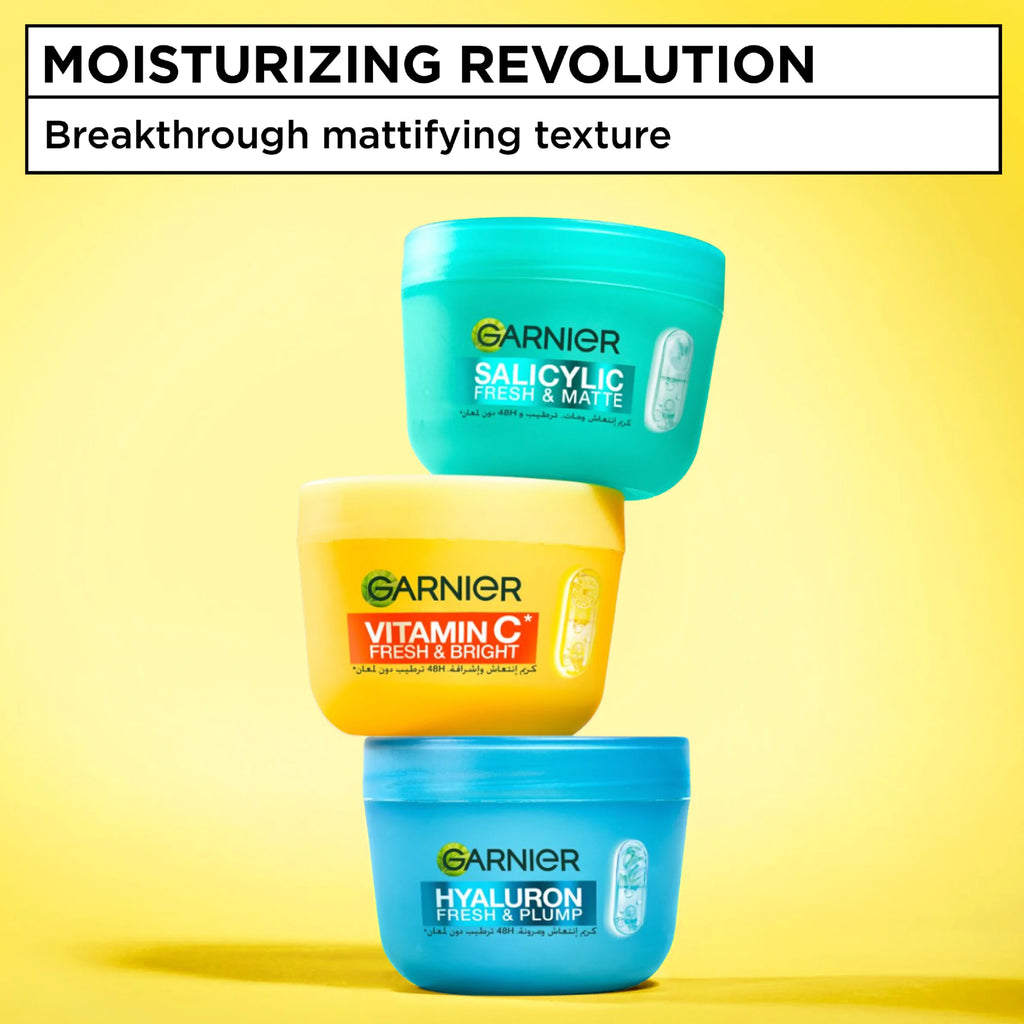 Vitamin C Fresh & Bright Cream. Hydration, 48H Oil Free Hydration - 4% [Vitamin C* + Niacinamide] - Cruelty Free International & Vegan