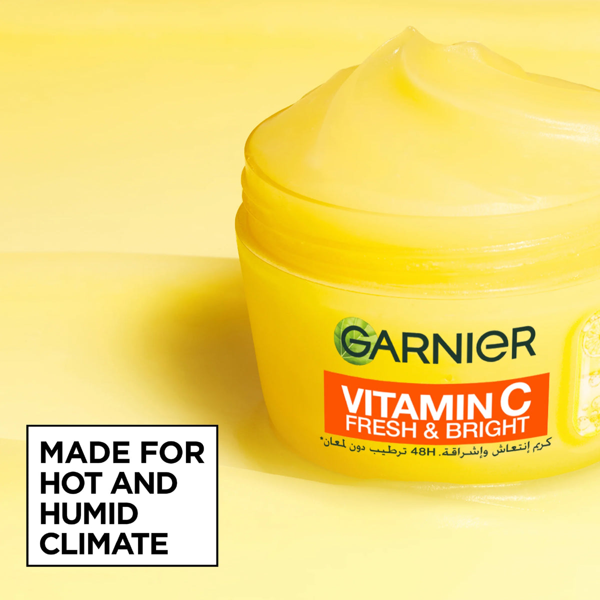 Vitamin C Fresh & Bright Cream. Hydration, 48H Oil Free Hydration - 4% [Vitamin C* + Niacinamide] - Cruelty Free International & Vegan