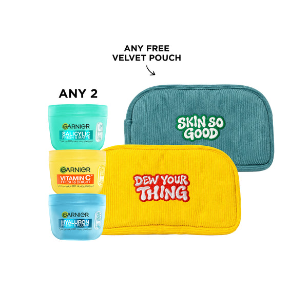 Garnier F&B creams bundle with two face and body creams and a gift with purchase