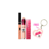 Fit Me Concealer + Super Stay Vinyl Ink Longwear Liquid Lip Color + Instant Age Rewind Concealer +  Heart Shaped keychain