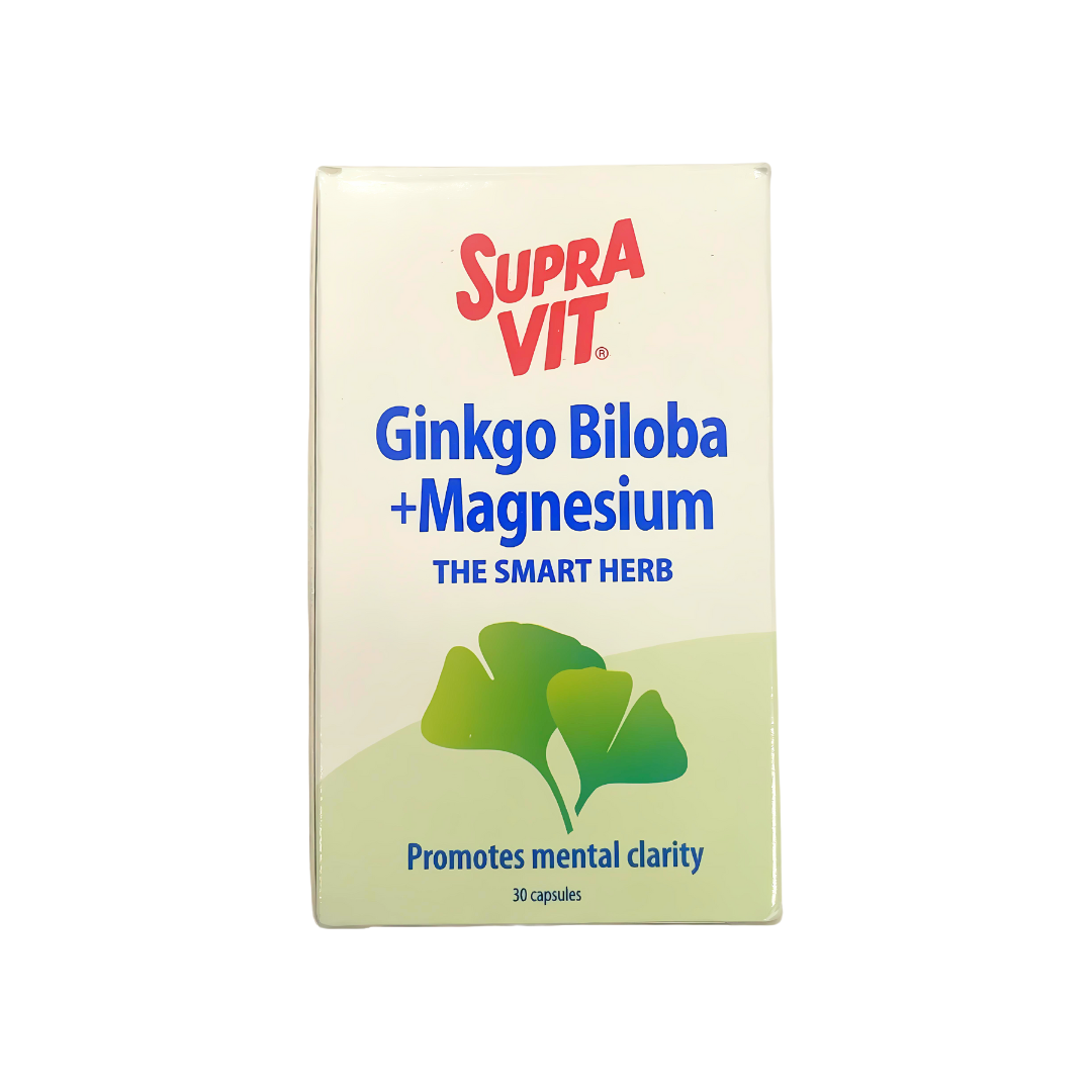 Supra Vit - Ginkgo + Magnesium x30 capsules | MazenOnline