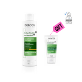 Dercos Anti-Dandruff Treatment Shampoo for Dry Hair + Gift