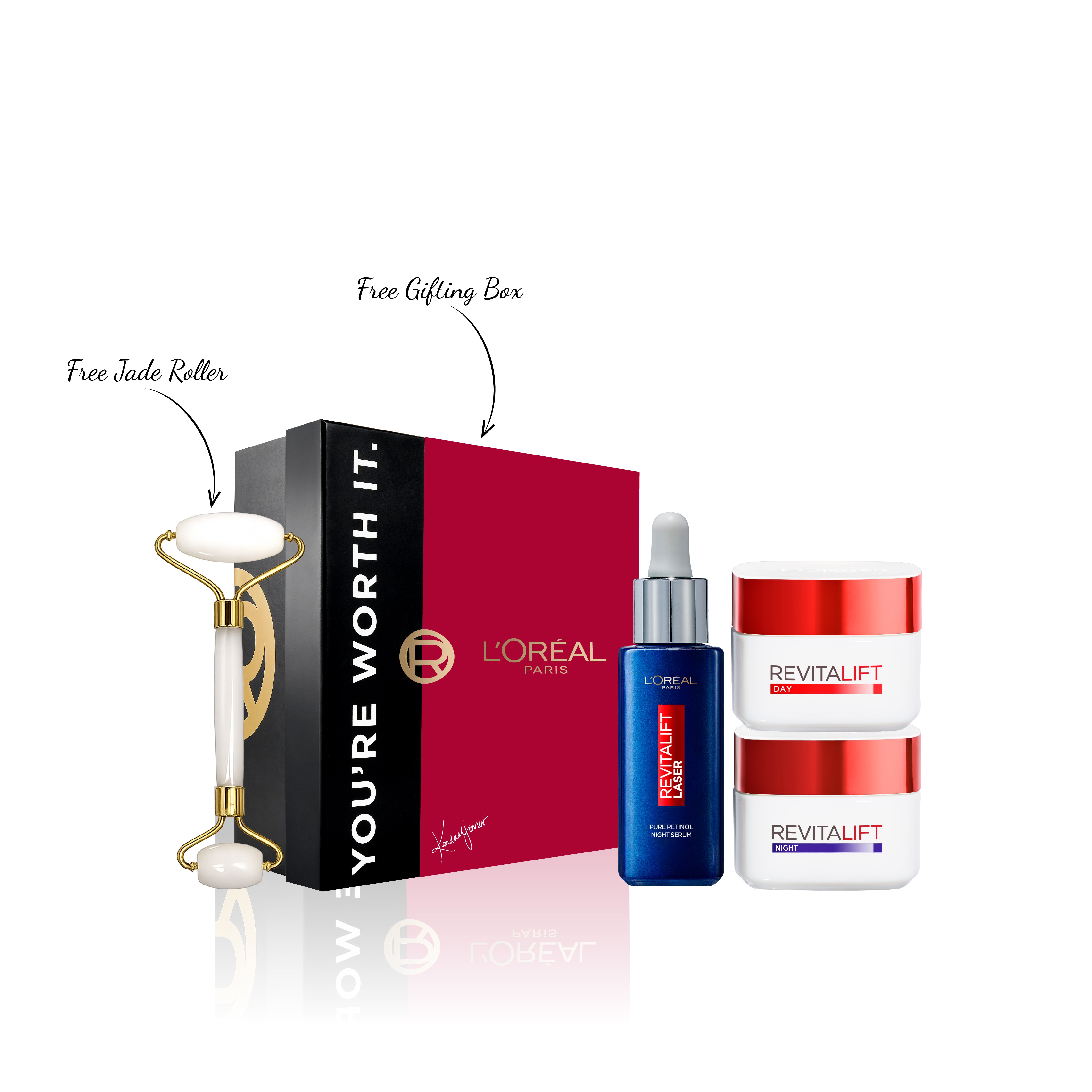 L'Oréal Paris - Revitalift Serum + Revitalift Stimulift Day Cream + Night Cream | MazenOnline