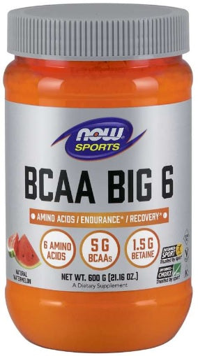 Now - BCAA Big 6 Powder - Informed Sports Certified Natural Watermelon | MazenOnline