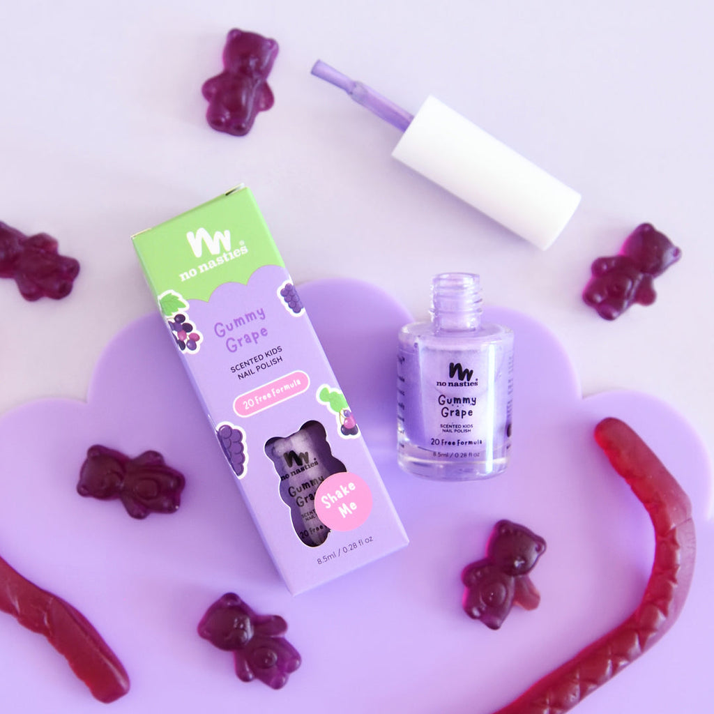 Toxin Free Scented Kids Polish - Gummy Grape - Purple