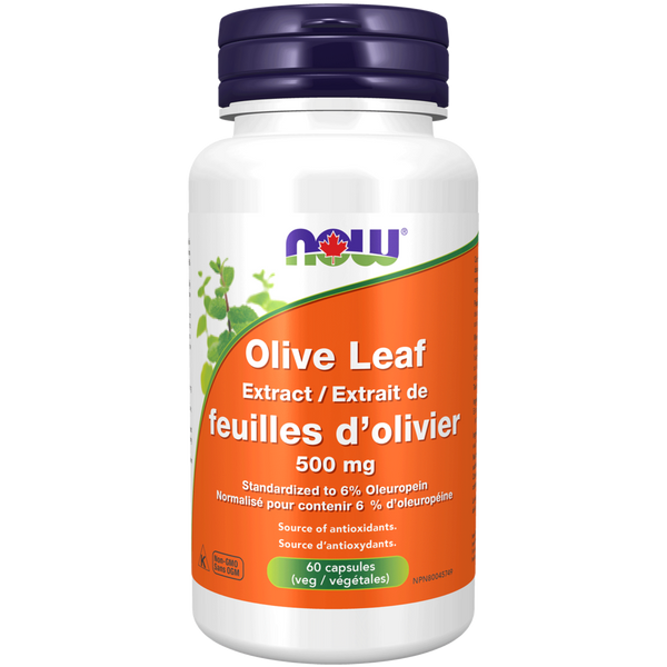 Now - Olive Leaf Extract 500 Mg 60 UPC | MazenOnline