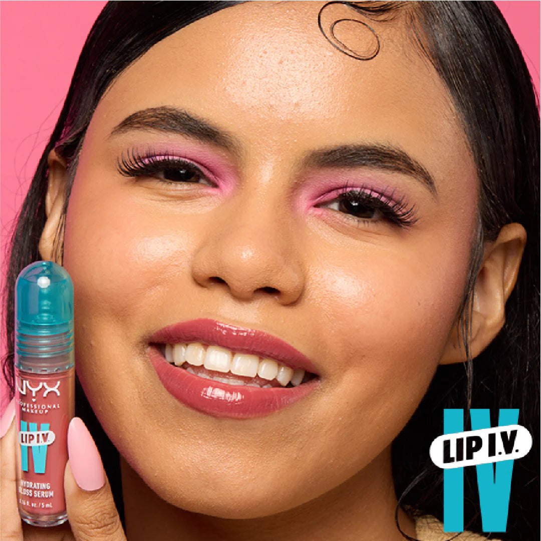 NYX Professional Makeup - Lip IV Hydrating Gloss Stain, Lip Gloss, Up to 12HR Hydration, High Pigment, Wet Shine Finish | MazenOnline