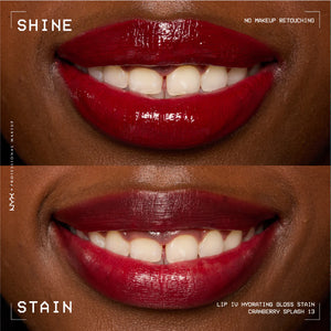 NYX Professional Makeup - Lip IV Hydrating Gloss Stain, Lip Gloss, Up to 12HR Hydration, High Pigment, Wet Shine Finish | MazenOnline