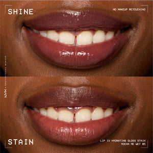 NYX Professional Makeup - Lip IV Hydrating Gloss Stain, Lip Gloss, Up to 12HR Hydration, High Pigment, Wet Shine Finish | MazenOnline