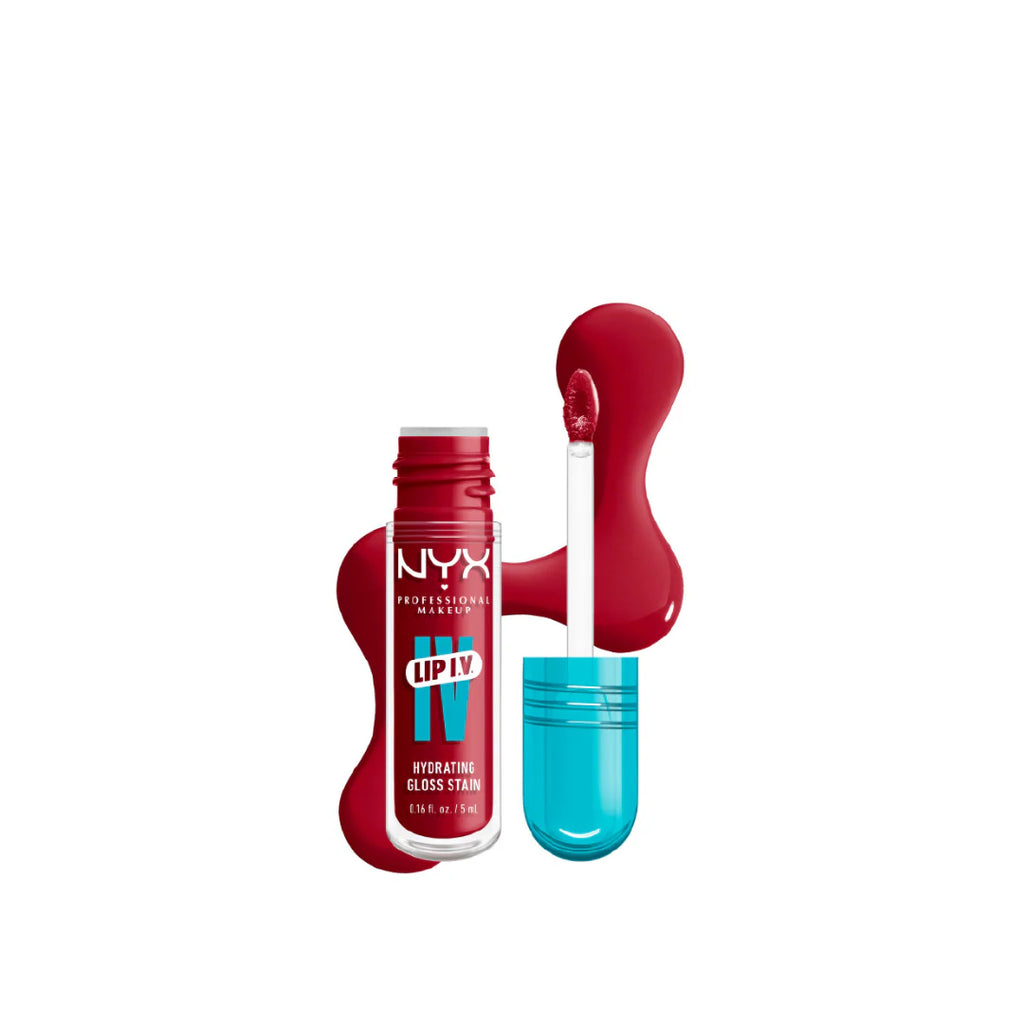 NYX Professional Makeup - Lip IV Hydrating Gloss Stain, Lip Gloss, Up to 12HR Hydration, High Pigment, Wet Shine Finish | MazenOnline