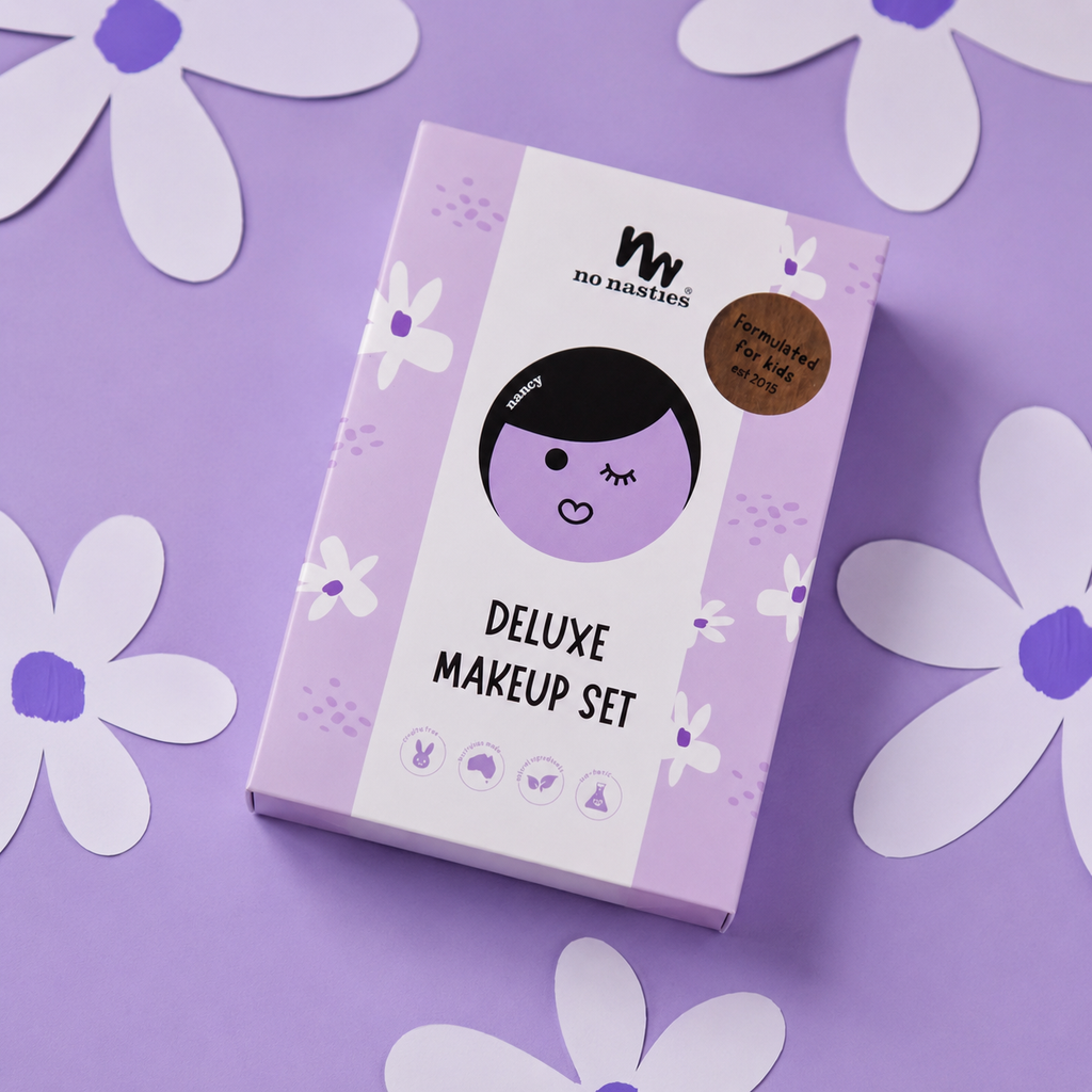 Nancy Purple Natural Pressed Powder Kids Makeup Palette Kit
