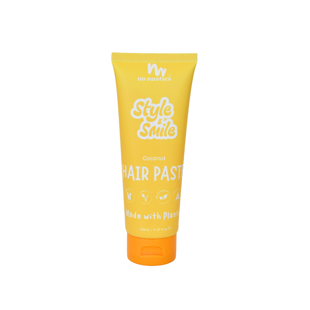 No Nasties Kids Plant Based Hair Paste in Fresh Coconut and Zesty Lime  |  125ml