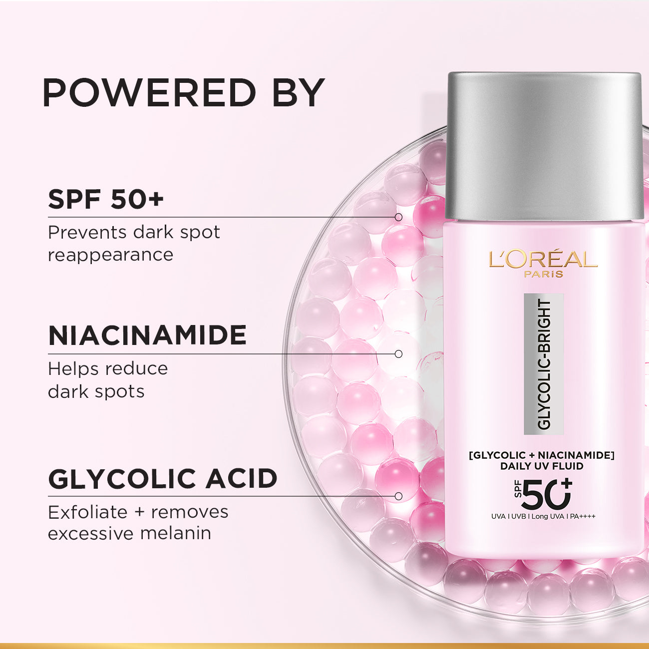 Glycolic Bright Anti-Dark Spot Daily UV Fluid SPF 50+ with [Glycolic Acid + Niacinamide] Secondary image