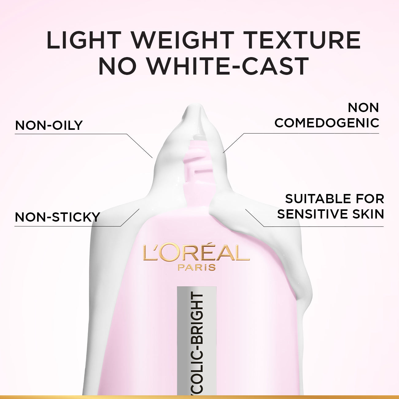 L'Oréal Paris - Glycolic Bright Anti-Dark Spot Daily UV Fluid SPF 50+ with [Glycolic Acid + Niacinamide] | MazenOnline