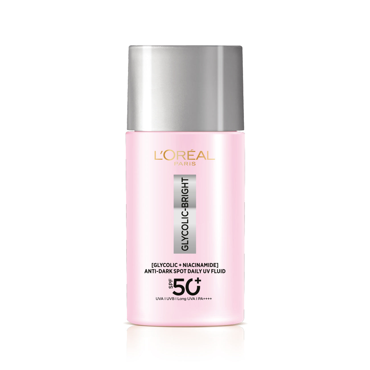 L'Oréal Paris - Glycolic Bright Anti-Dark Spot Daily UV Fluid SPF 50+ with [Glycolic Acid + Niacinamide] | MazenOnline Main image