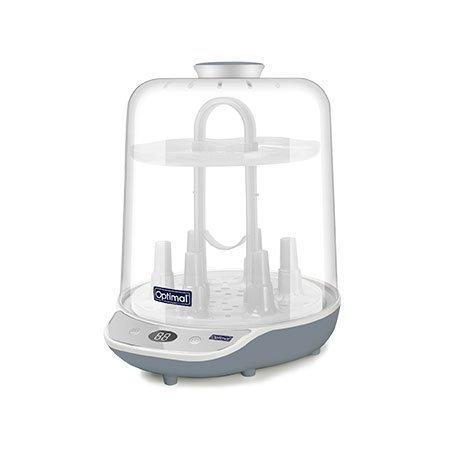 OPTIMAL - A digital sterilizer with a stainless-steel heating base which can disinfect up to six bottles at once within 11 mins. | MazenOnline
