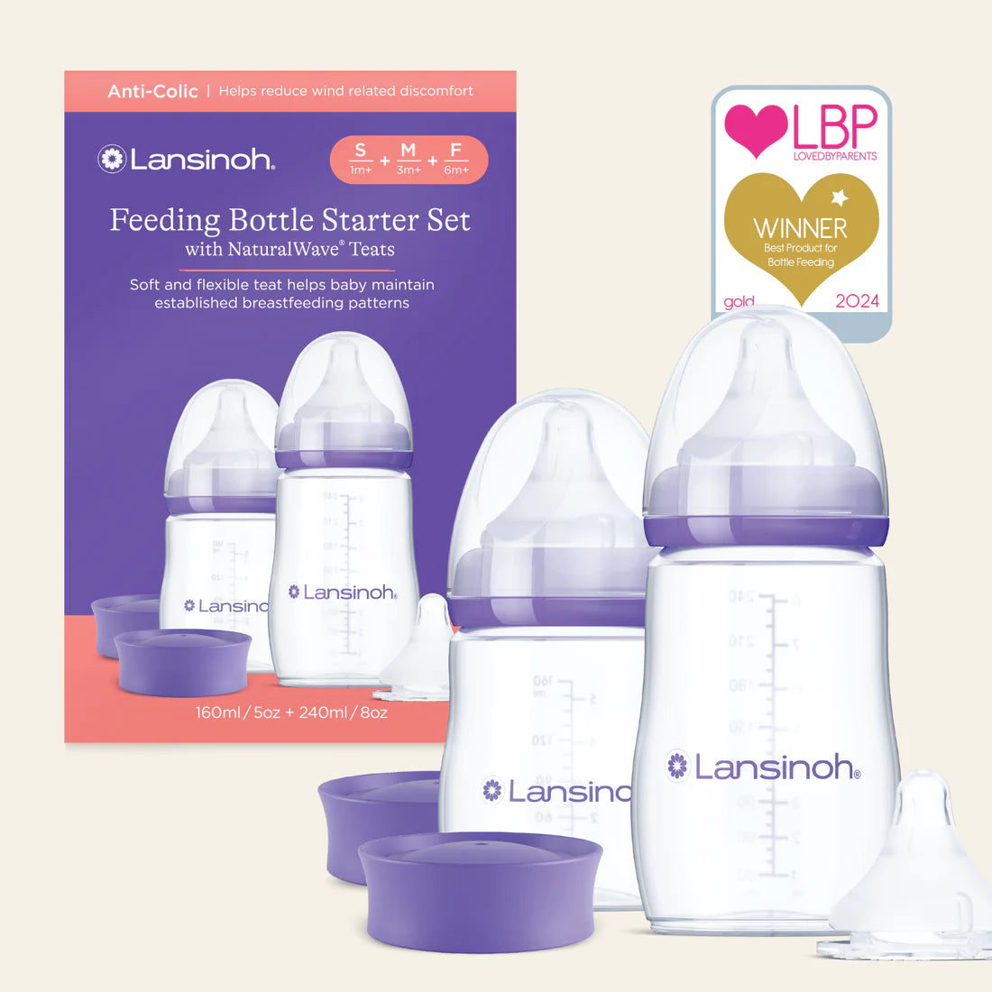 Lansinoh - Feeding Bottle Starter Set | MazenOnline