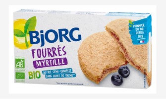 Bjorg - Biscuits fourrés myrtilles bio le paquet de 175 g | MazenOnline