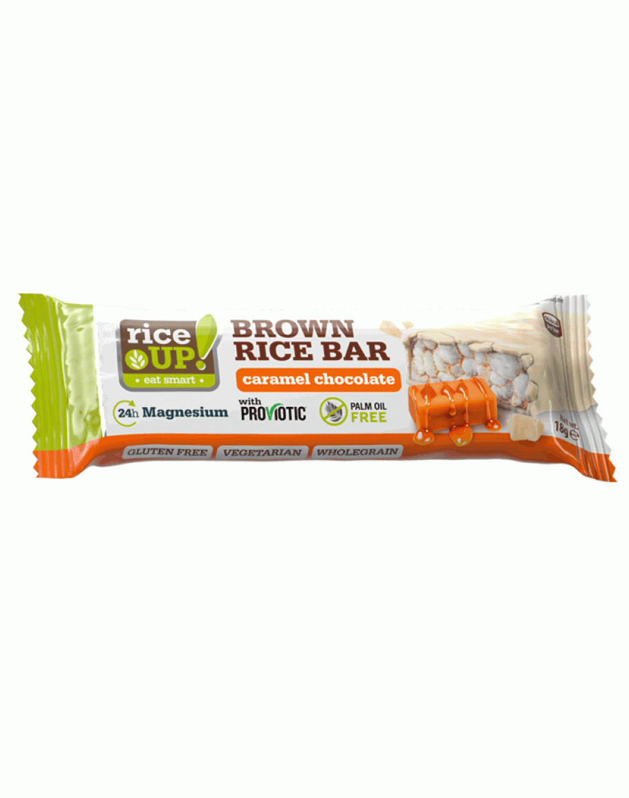 Brown Rice Bar Caramel Chocolate 18 g - MazenOnline