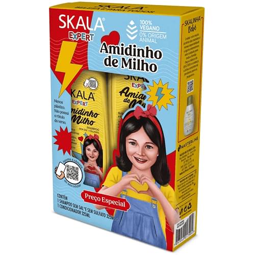 Skala - Amidinho De Milho Kids Kit Shampoo + Conditioner | MazenOnline