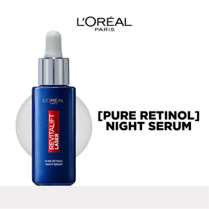 L'Oréal Paris - Revitalift Retinol Night Serum For Face, With 0.2% Pure Retinol, Moisturizes Skin and Eliminates Deep Wrinkles, For All Skin Types | MazenOnline