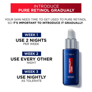 L'Oréal Paris - Revitalift Retinol Night Serum For Face, With 0.2% Pure Retinol, Moisturizes Skin and Eliminates Deep Wrinkles, For All Skin Types | MazenOnline