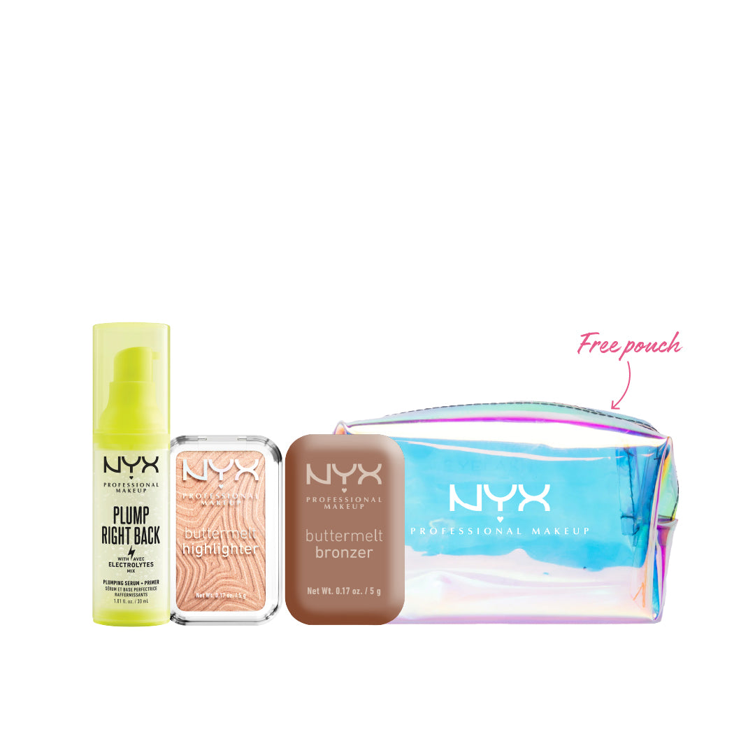 Plump Right Back Serum And Primer + Buttermelt Bronzer + Buttermelt Highlighter + Gift