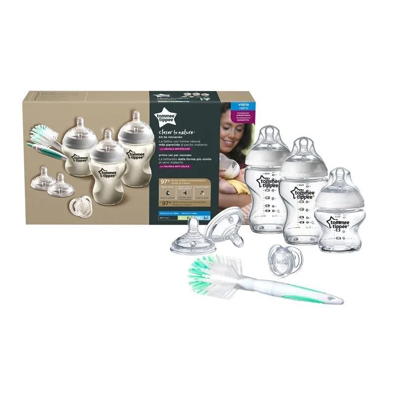 Tommee Tippee - Bottle Starter Set Glass 0M | MazenOnline