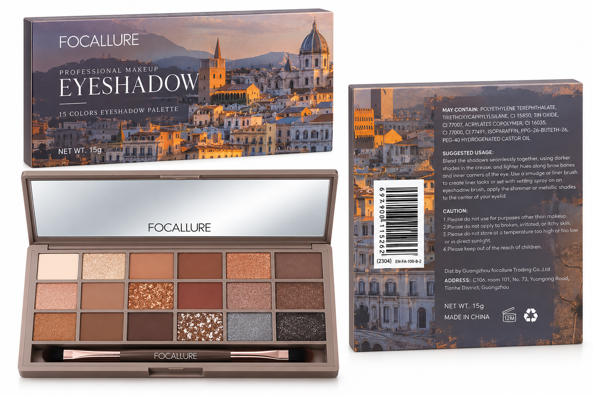 15 Colors Eyeshadow Palette – 15g