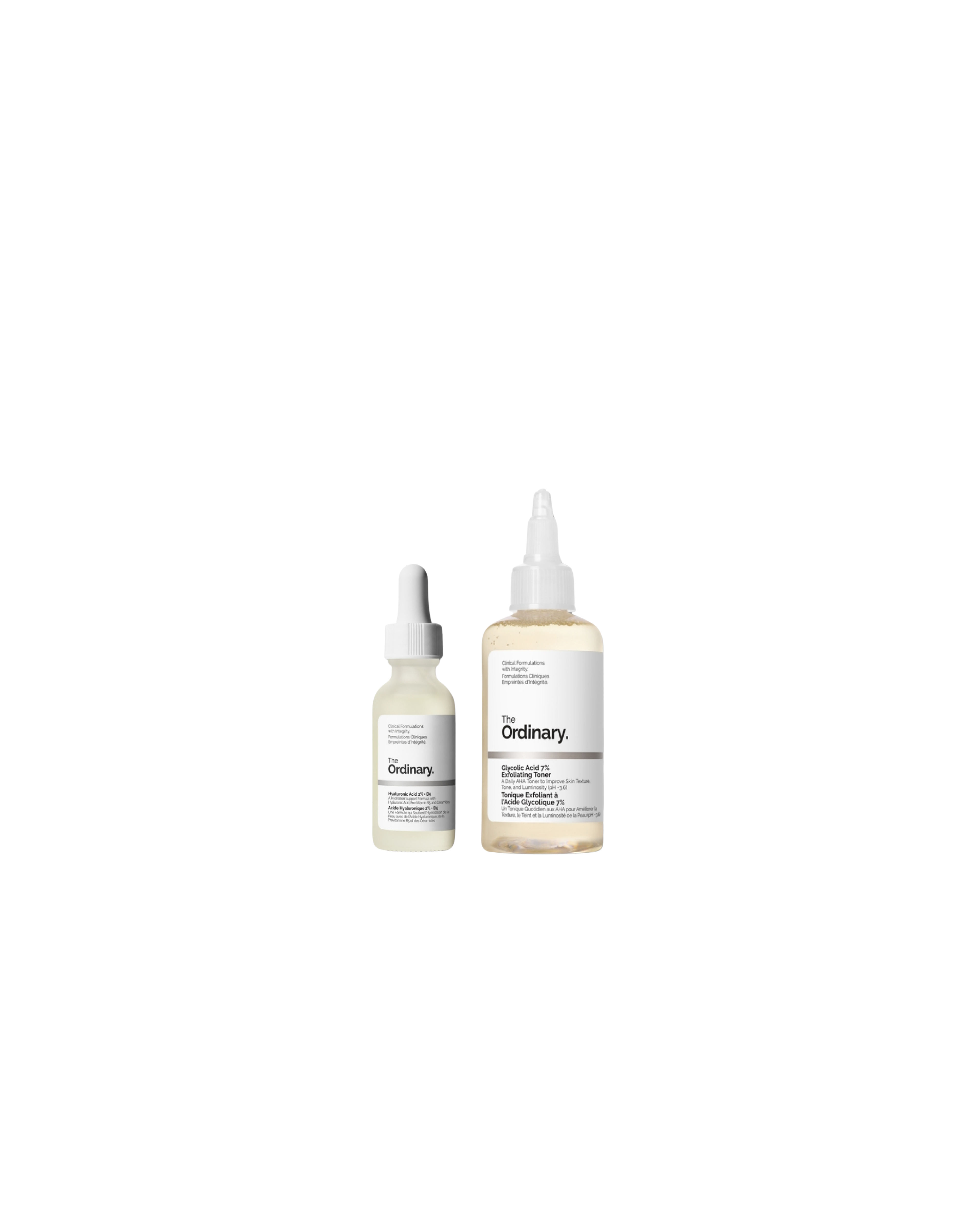 The Ordinary - Glycolic Acid 7% Exfoliating Toning Solution + Hyaluronic Acid 2% + B5 Hydrating Serum | MazenOnline
