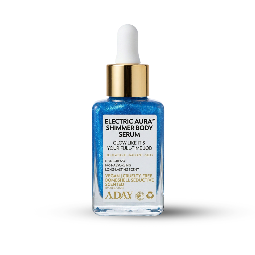 ADAY - Electric Aura Shimmer Body Serum – Radiant Blue Glow | MazenOnline