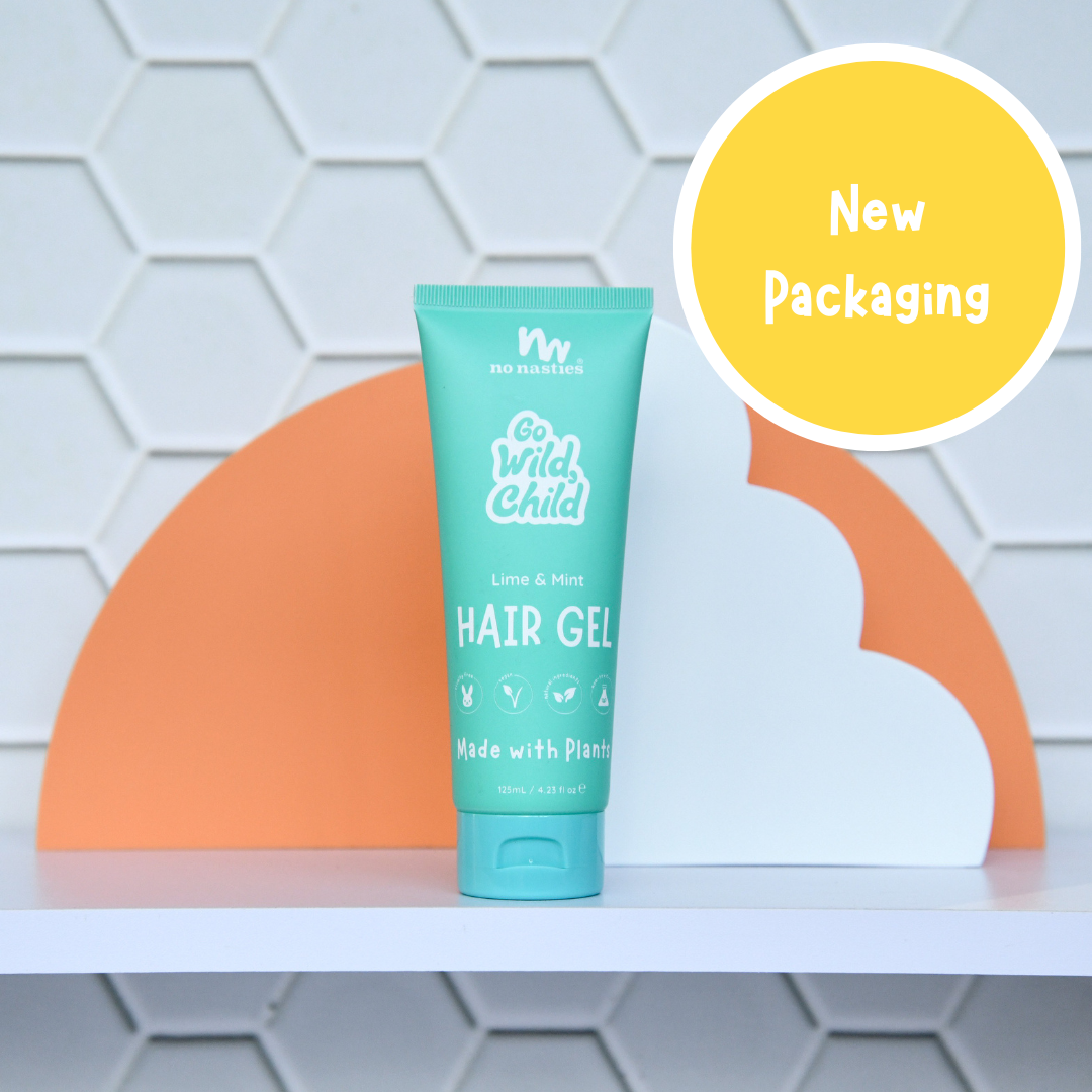 No Nasties Kids Plant Based Kids Hair Gel in Zesty Lime and Fresh Mint 125ml
