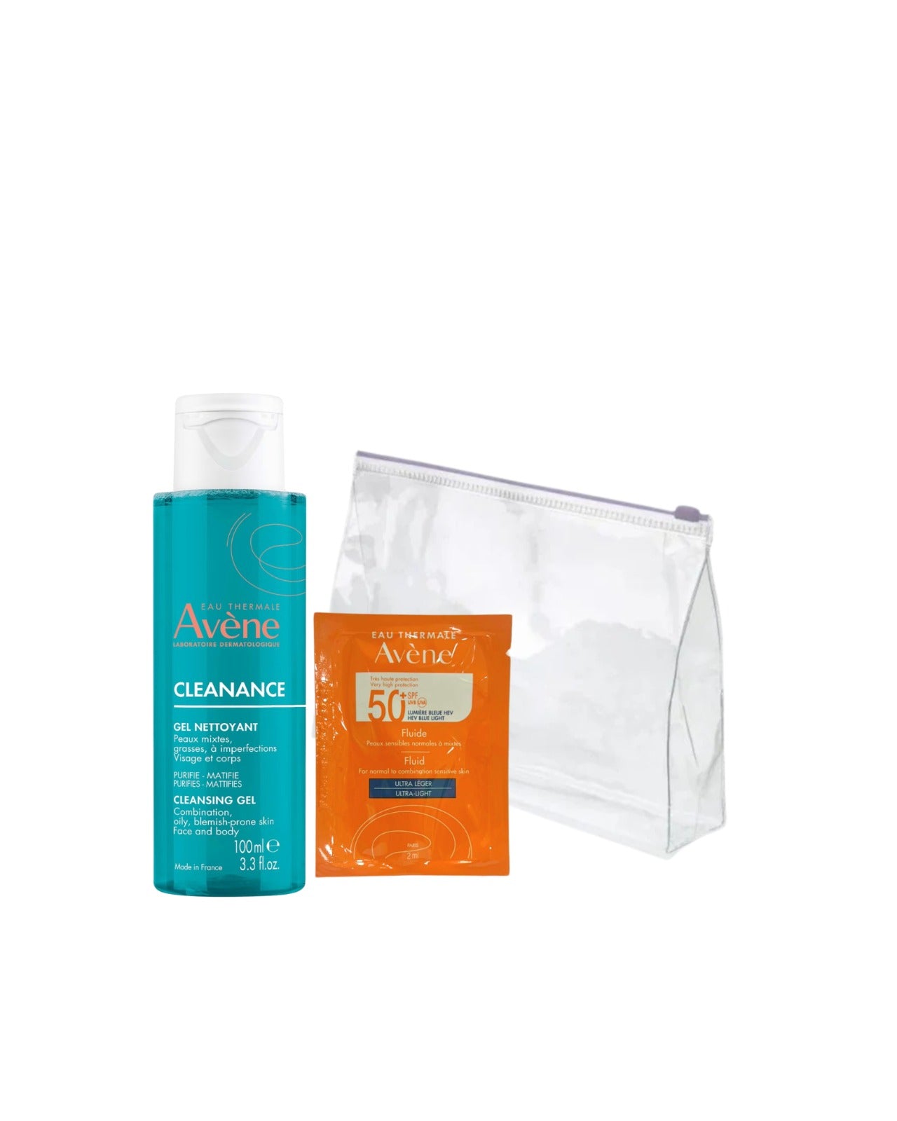 MazenOnline - Cleanance Cleansing Gel + Fluide + pouche | MazenOnline