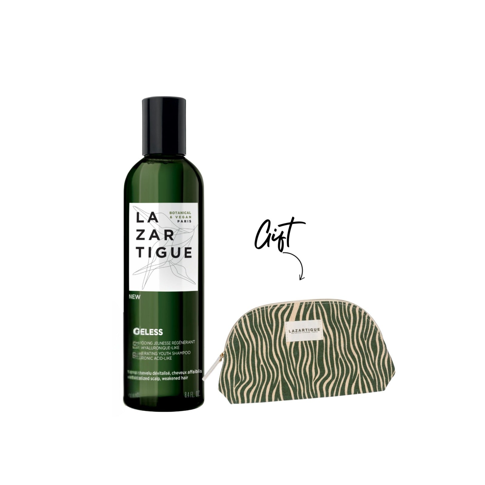 Lazartigue - Ageless Hair Anti-Aging Shampoo + Pouch | MazenOnline