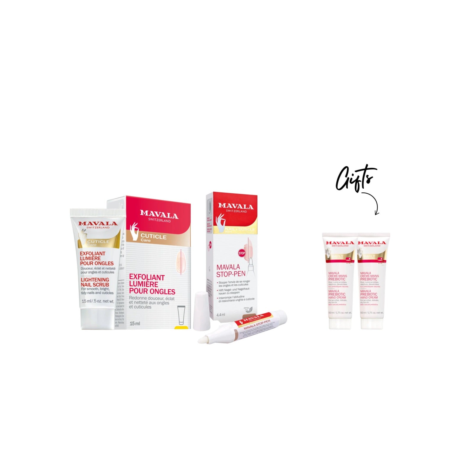 Mavala - Lightening Nail Scrub 15ml from + Mavapen Nutritive Oil for Cuticles + Gift | MazenOnline